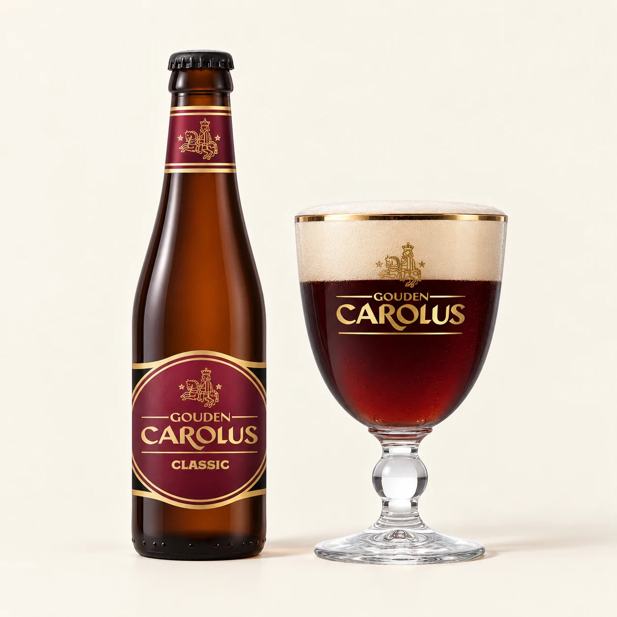 Bouteille et verre Gouden Carolus Classic